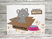 Cute Cat in a Box - Craft Die
