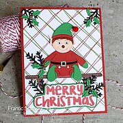 Cute Elf and His Shelf - Christmas Craft Die