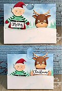 Cute Elf and His Shelf - Christmas Craft Die