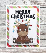 Cute Reindeer and Lights - Christmas Craft Die