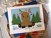 Cute Reindeer and Lights - Christmas Craft Die