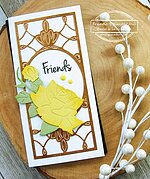 Mini-Slim Oval Frame Panel - Craft Die