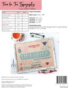 Time for Tea Typograph - Cross Stitch Pattern
