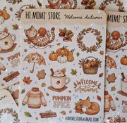 Pumpkin Spice Season - Cross Stitch Pattern, different perspective #1. Select this picture to zoom in