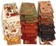 Fall Melody Flannel Golden - Basket Weave - Quilt Fabric