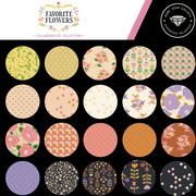 Favorite Flowers Inflorescence - Golden Hour - Quilt Fabric