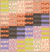Favorite Flowers Inflorescence - Golden Hour - Quilt Fabric