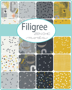 Filigree Saffron - Dandelions Florals Dandelion - Fabric