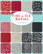 Fire And Ice Batiks Coal - Batiks Triangle - Quilt Fabric