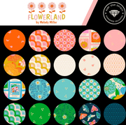 Flowerland Turquoise - Quilt Fabric