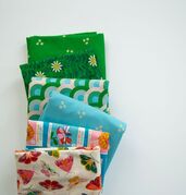Flowerland Turquoise - Quilt Fabric
