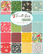 Ripe Text and Words - Black Currant - Quilt Fabric