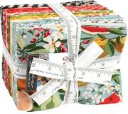 Ripe Text and Words - Black Currant - Quilt Fabric