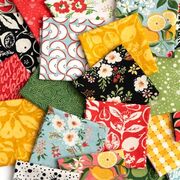 Ripe Text and Words - Black Currant - Quilt Fabric