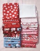 Funny Valentine Hearts Sky - Quilt Fabric