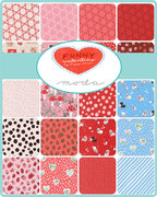 Funny Valentine Hearts Sky - Quilt Fabric