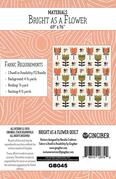 BRIGHT AS A FLOWER - Quilt Pattern