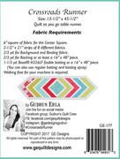 Crossroads Table Runner - Quilt Pattern