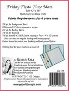 Friday Fiesta Placemats - Quilt Pattern