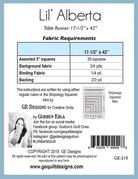 Lil' Alberta - Quilt Pattern