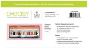 Quilt As You Go - Take It Easy Runner by GE Designs