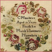 The Rose Wreath Sampler - Cross Stitch Pattern