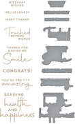Making Me Smile Sentiments Glimmer - Hot Foil Plate & Die