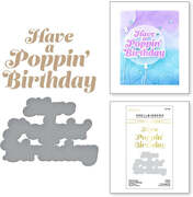 Glimmering Poppin' Birthday - Hot Foil Plate & Die Set