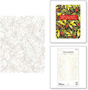 Glimmer Holly Background - Hot Foil Plate 