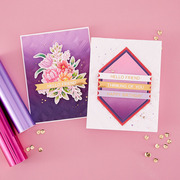 Hexi-Gem Blooms Glimmer - Hot Foil Plate & Die Set 