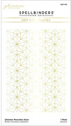 Glimmer Monoline Stars - Christmas Hot Foil Plate