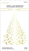 Swirling Foliage Tree - Christmas Hot Foil Plate