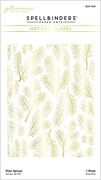 Pine Sprays - Christmas Hot Foil Plate