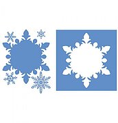 Frosted Window Snowflake Frame - Craft Die