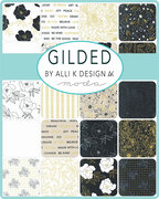 Gilded Paper White - Leaves Blenders Leaf - Quilt Fabric