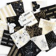 Gilded Paper White - Leaves Blenders Leaf - Quilt Fabric