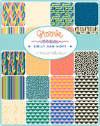 Groove Tangerine Dream - Quilt Fabric