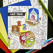 Monster Bedroom Bold Prints - Cling Stamp