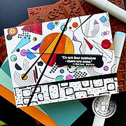 Abstract Expressionist Bold Prints - Background Cling Stamp