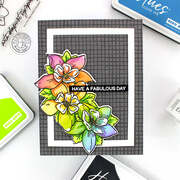 Burlap Bold Prints - Cling Stamp