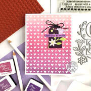 Mini Hearts Bold Prints - Cling Stamp