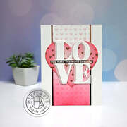 Mini Hearts Bold Prints - Cling Stamp