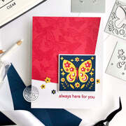 Fluttering Butterflies Bold Prints - Cling Stamp 
