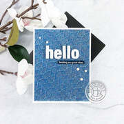 Wave Pattern Bold Prints - Cling Stamp