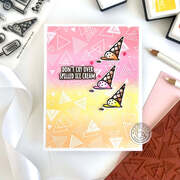 Triangle Mix Bold Prints - Cling Stamp