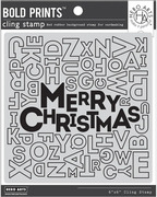 Merry Christmas Letter - Bold Prints