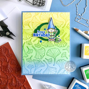 Ginkgo Leaves Pattern Bold Prints - Cling Stamp