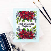 Poinsettia Arrangement - Clear Stamp