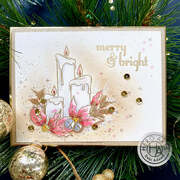 Holiday Candle Arrangement - Clear Stamp