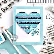 Loving Sentiment Strips - Clear Stamp
